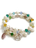 Freshwater Pearl & Glass Beaded Crystal AA Bracelet