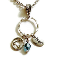 Hope Charm Holder AA Necklace