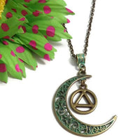 Moon Dangle AA Necklace