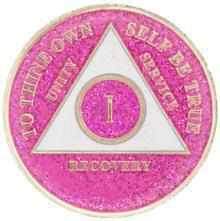 AA Medallion Glitter Pink