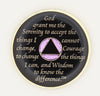 AA Medallion Glitter Lavender with Purple Triangle Bling Crystals