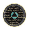 AA Medallion Glitter Turquoise with White Circle Bling Crystals