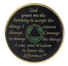 AA Medallion Green with AB White Triangle Bling Crystals