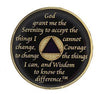 AA Medallion Black with Rainbow Triangle Bling Crystals