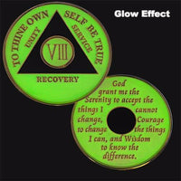 AA Medallion Glow in the Dark Coin