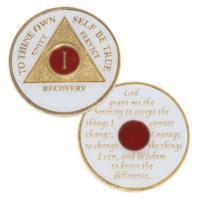 AA Medallion White and Red Coin