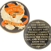 'Live To Ride, Ride Sober' Medallion