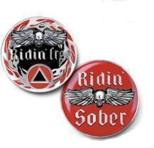 'Live to Ride, Ridin Free' AA Medallion