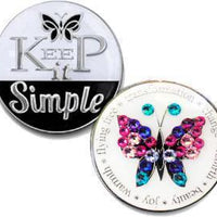 'Keep It Simple' Bling Medallion